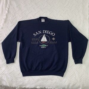 Vintage Tultex Maximum Sweats San Diego Graphic Sweater Made In USA XL-Read